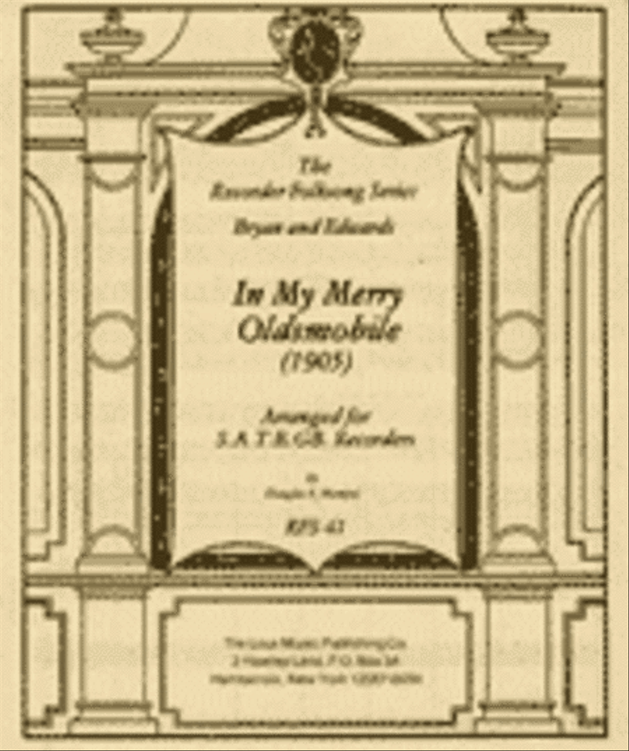 In My Merry Oldsmobile (1905) Recorder scores gallery preview page 1