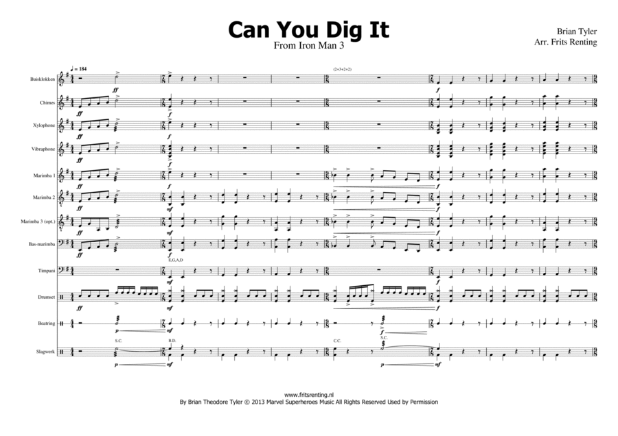 Can You Dig It Drum Set scores gallery preview page 1