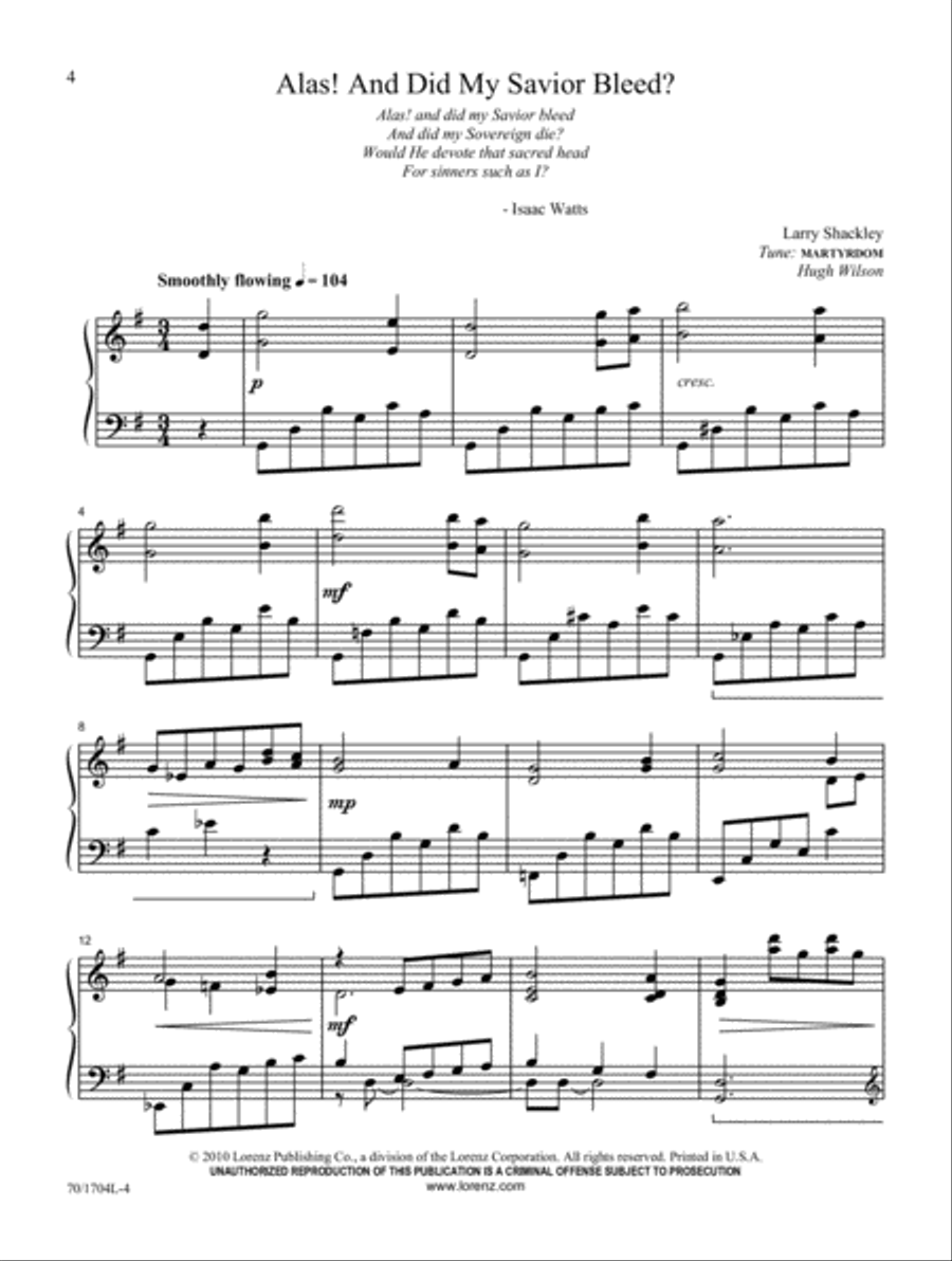 Hymn Miniatures for Communion Piano Solo scores gallery preview page 4