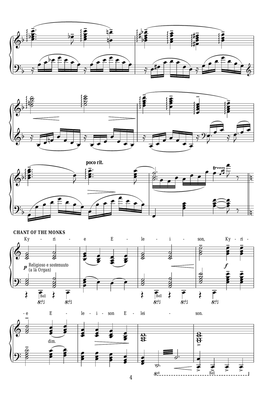 In A Monastery Garden Piano Solo scores gallery preview page 4
