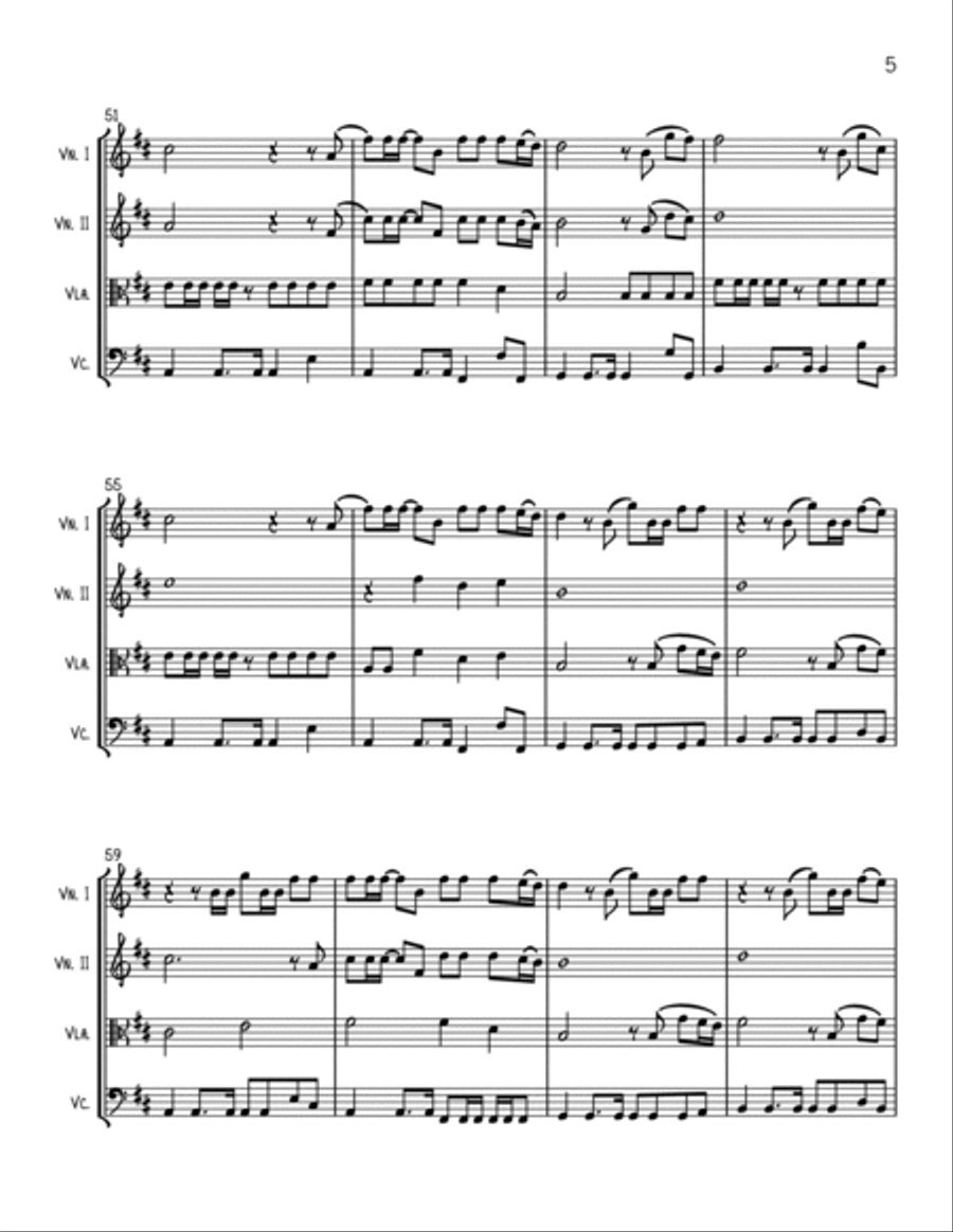 Diamonds String Quartet scores gallery preview page 5