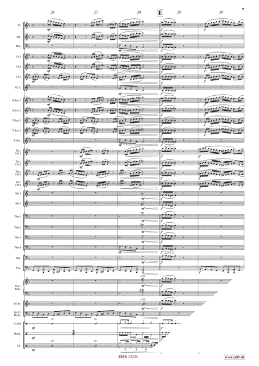 Le Gendarme en Balade Concert Band scores gallery preview page 7