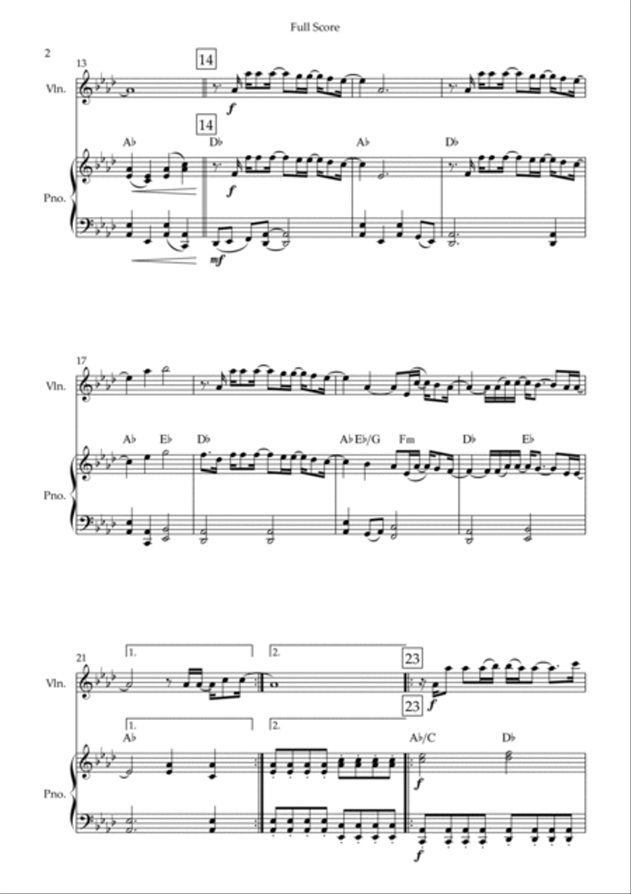 Goodness Of God Violin Solo scores gallery preview page 2