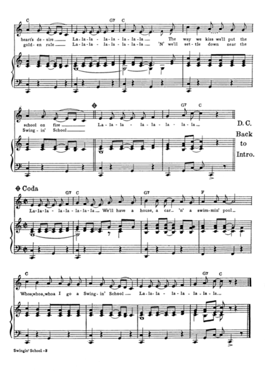 Swingin' School Swingin' School Voice scores gallery preview page 4