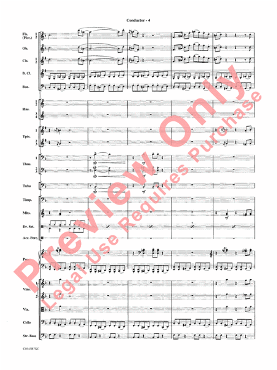 A Tribute to Henry Mancini Full Orchestra scores gallery preview page 7
