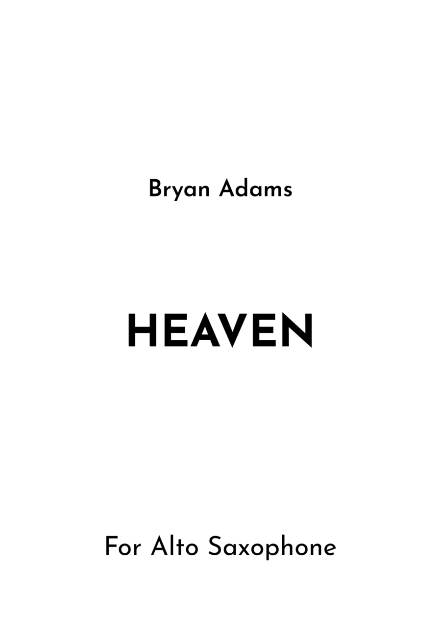 Heaven Alto Saxophone scores gallery preview page 1