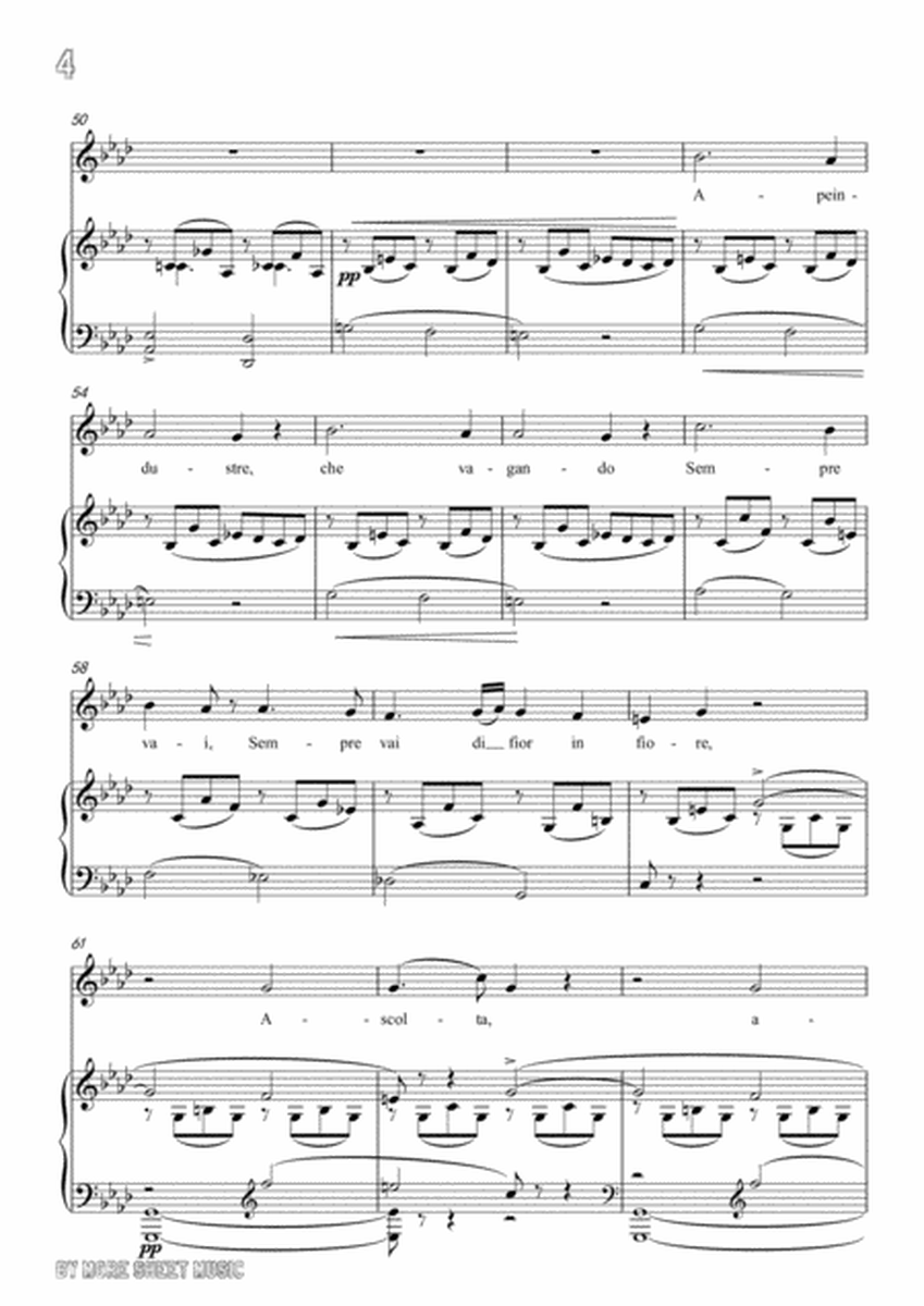 Bellini-L'abbandono in f minor,for voice and piano image number null