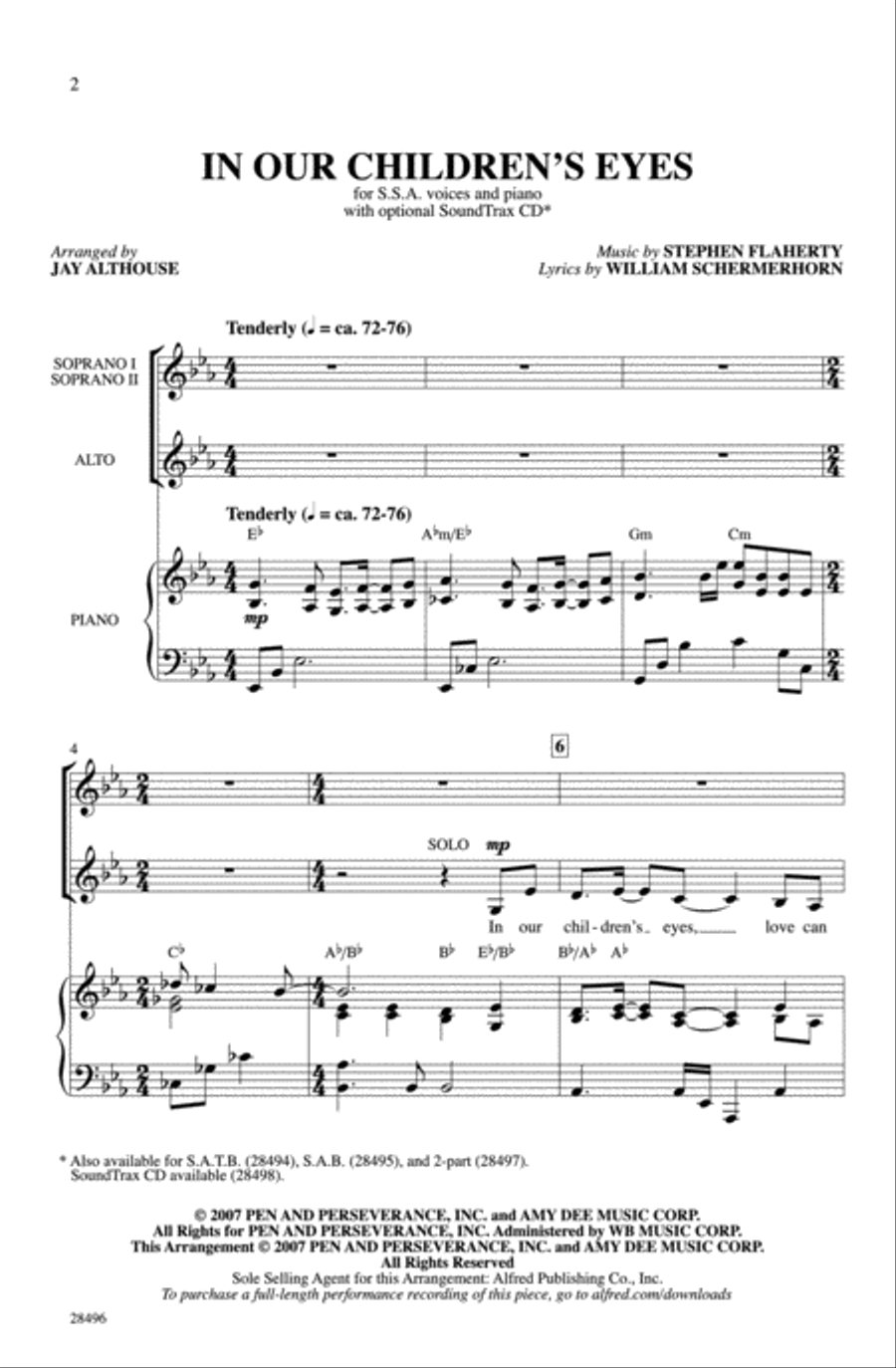 In Our Children's Eyes In Our Children's Eyes SSA scores gallery preview page 2