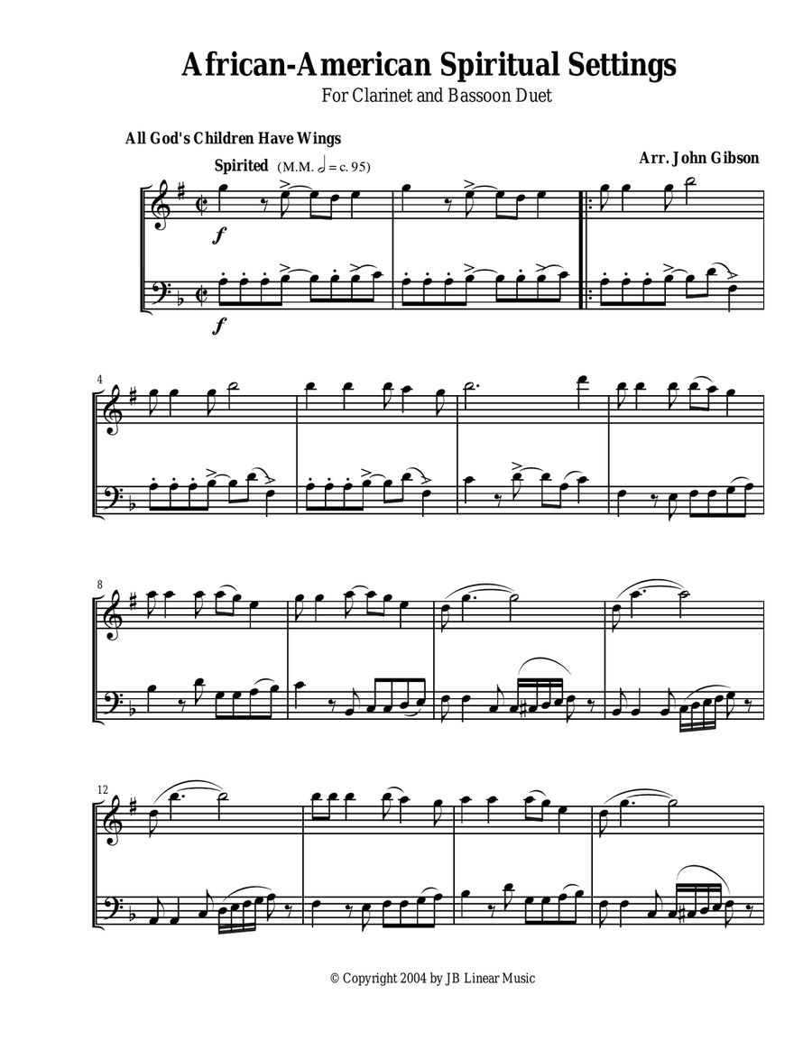 An Emerging American Music for clarinet and bassoon duet Woodwind Duet scores gallery preview page 2