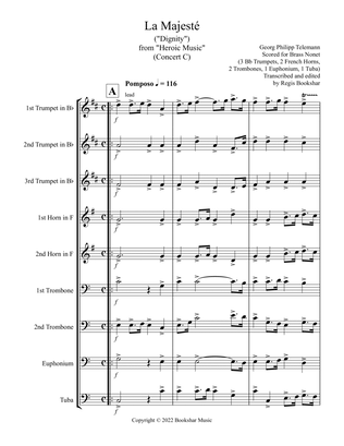 La Majeste (from "Heroic Music") (C) (Brass Nonet - 3 Trp, 2 Hrn, 2 Trb, 1 Euph, 1 Tuba)