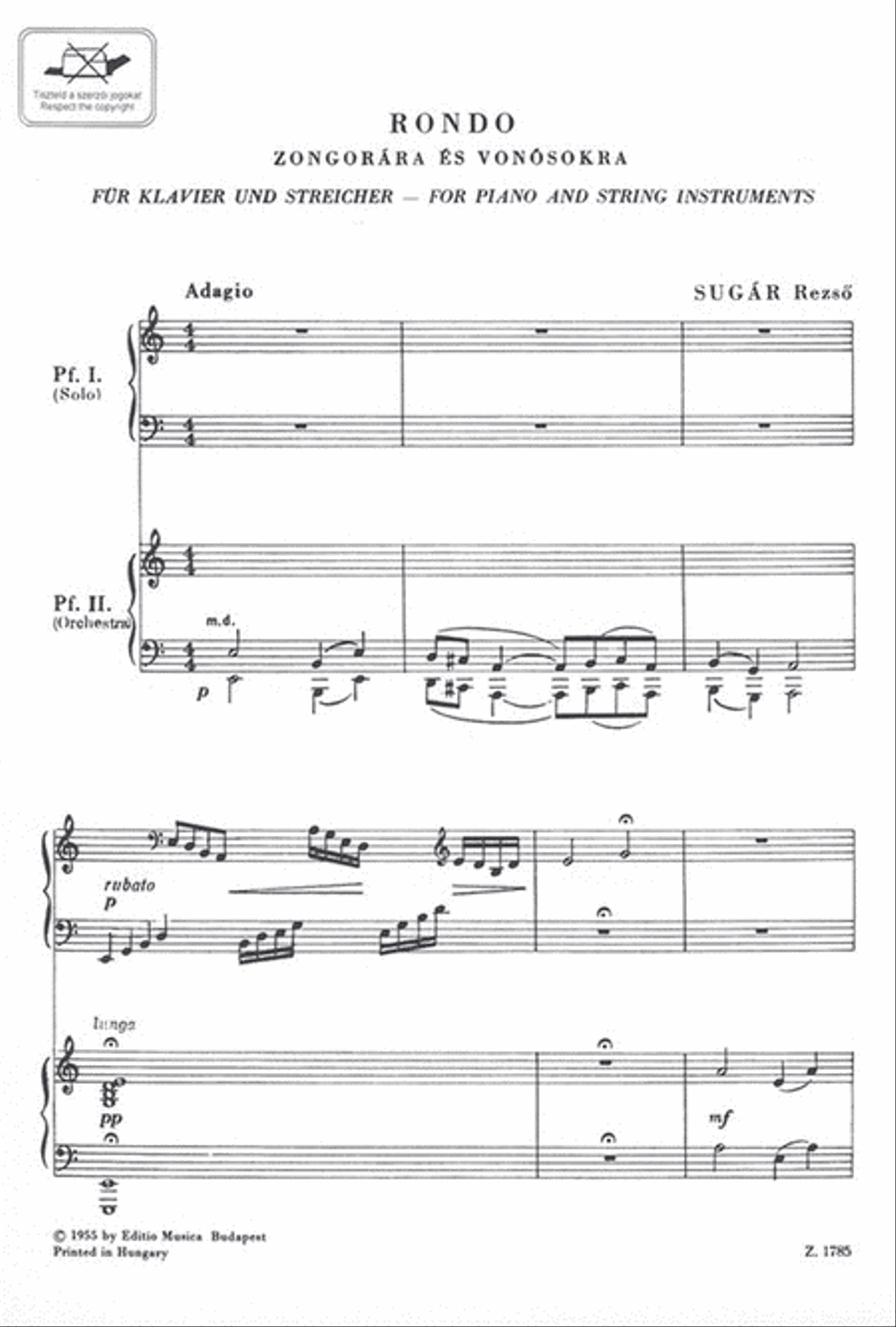 Rondo für Klavier und Streicher für die Jugend Piano scores gallery preview page 2