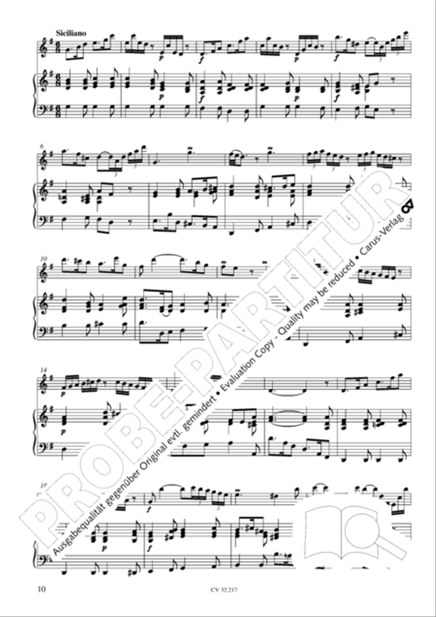 Flute Sonatas in E Minor and F Major (Flotensonaten in e-moll und F-Dur) Flute scores gallery preview page 11