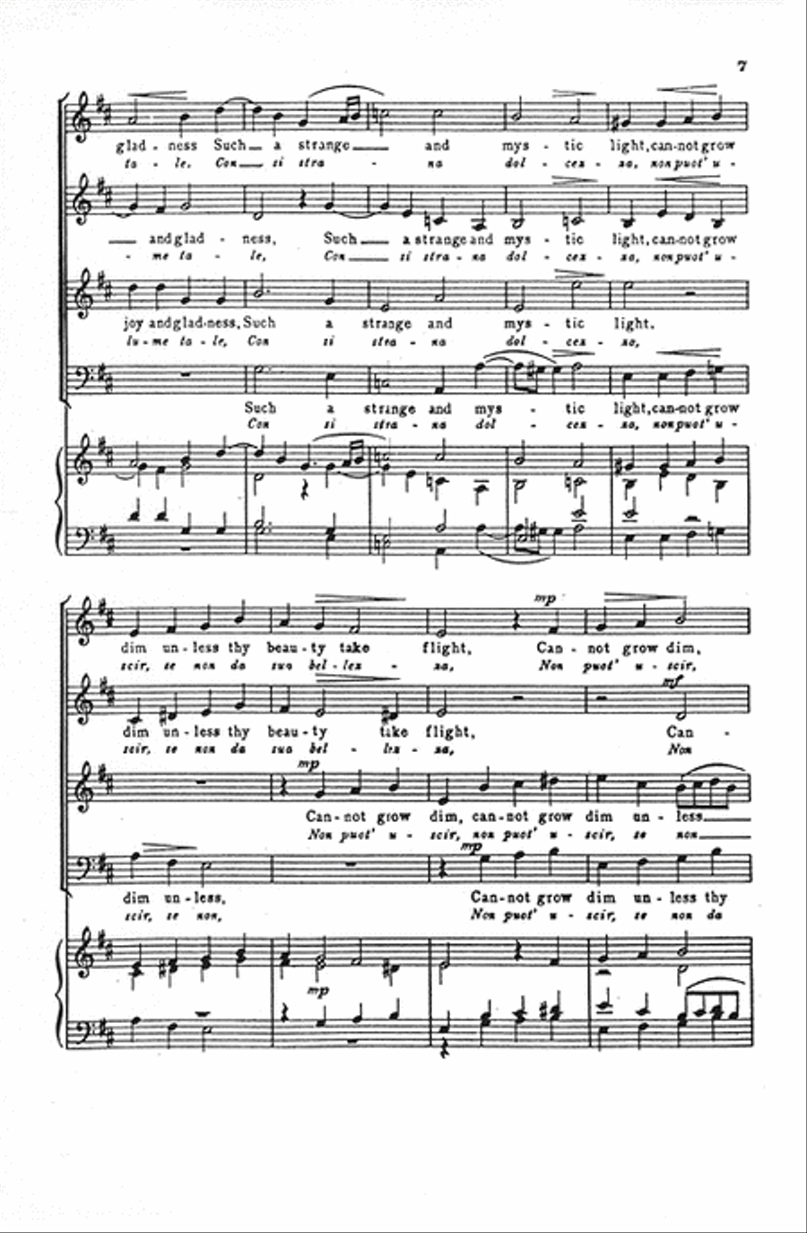 O Lovely Splendor (O Che Splendor) 4-Part scores gallery preview page 7