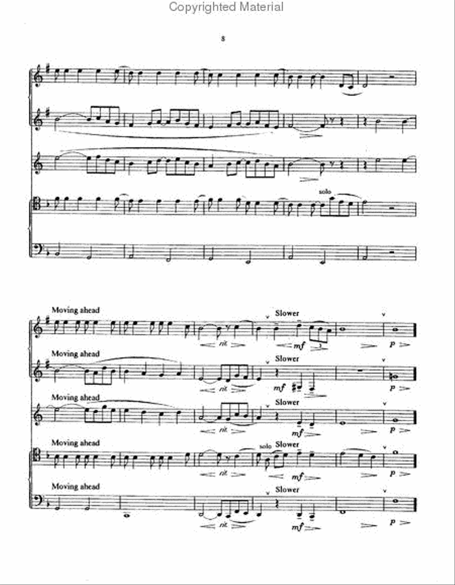 Pavane for a Dead Princess Brass Quintet scores gallery preview page 6