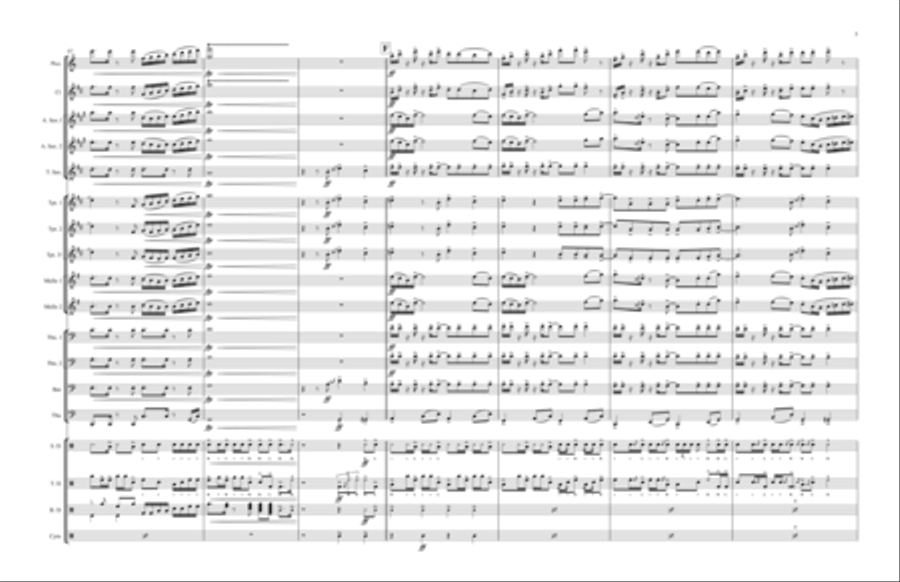 Danza Kuduro Marching Band scores gallery preview page 5