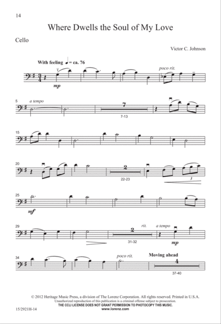 Where Dwells the Soul of My Love TTB scores gallery preview page 14