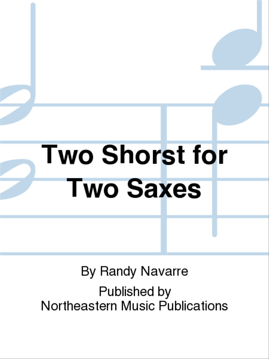 Two Shorst for Two Saxes Woodwind Duet scores gallery preview page 1