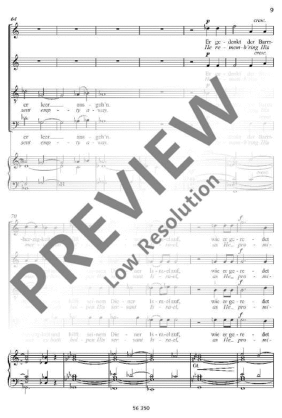 Magnificat Magnificat 4-Part scores gallery preview page 8