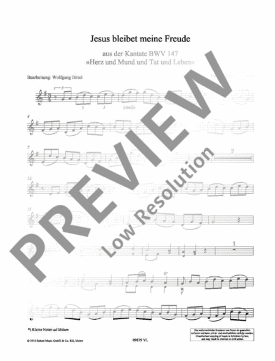 Jesu, Joy of Man's Desiring Violin Solo scores gallery preview page 9