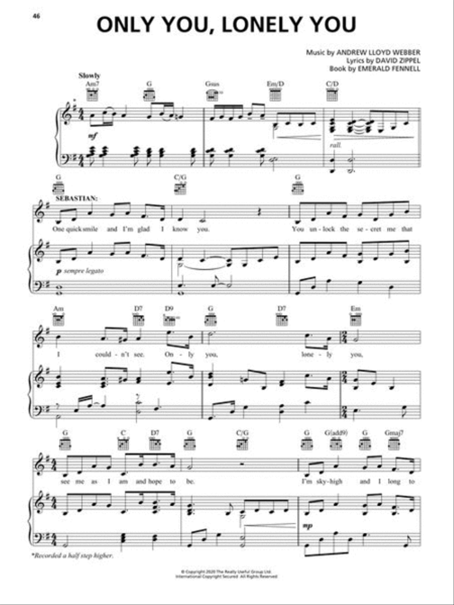 Andrew Lloyd Webber's Cinderella Piano, Vocal scores gallery preview page 5