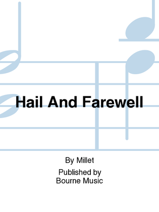 Book cover for Hail And Farewell