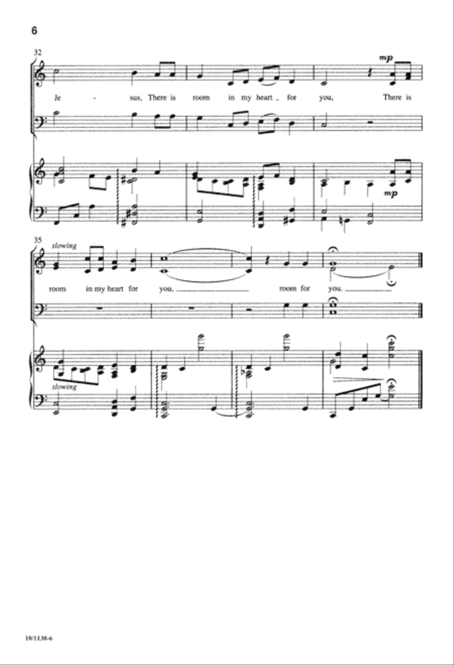 He Left His Throne 4-Part scores gallery preview page 6