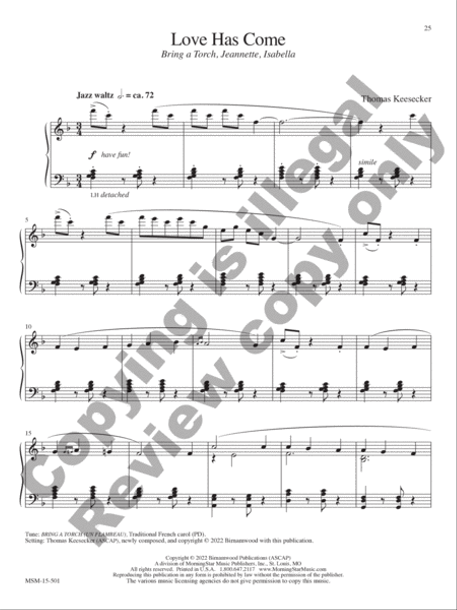 Wintertide Piano Solo scores gallery preview page 14