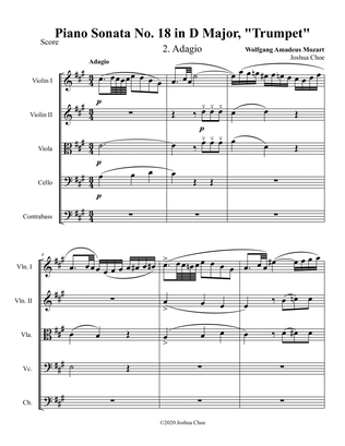 Book cover for "Trumpet" Sonata, Movement 2
