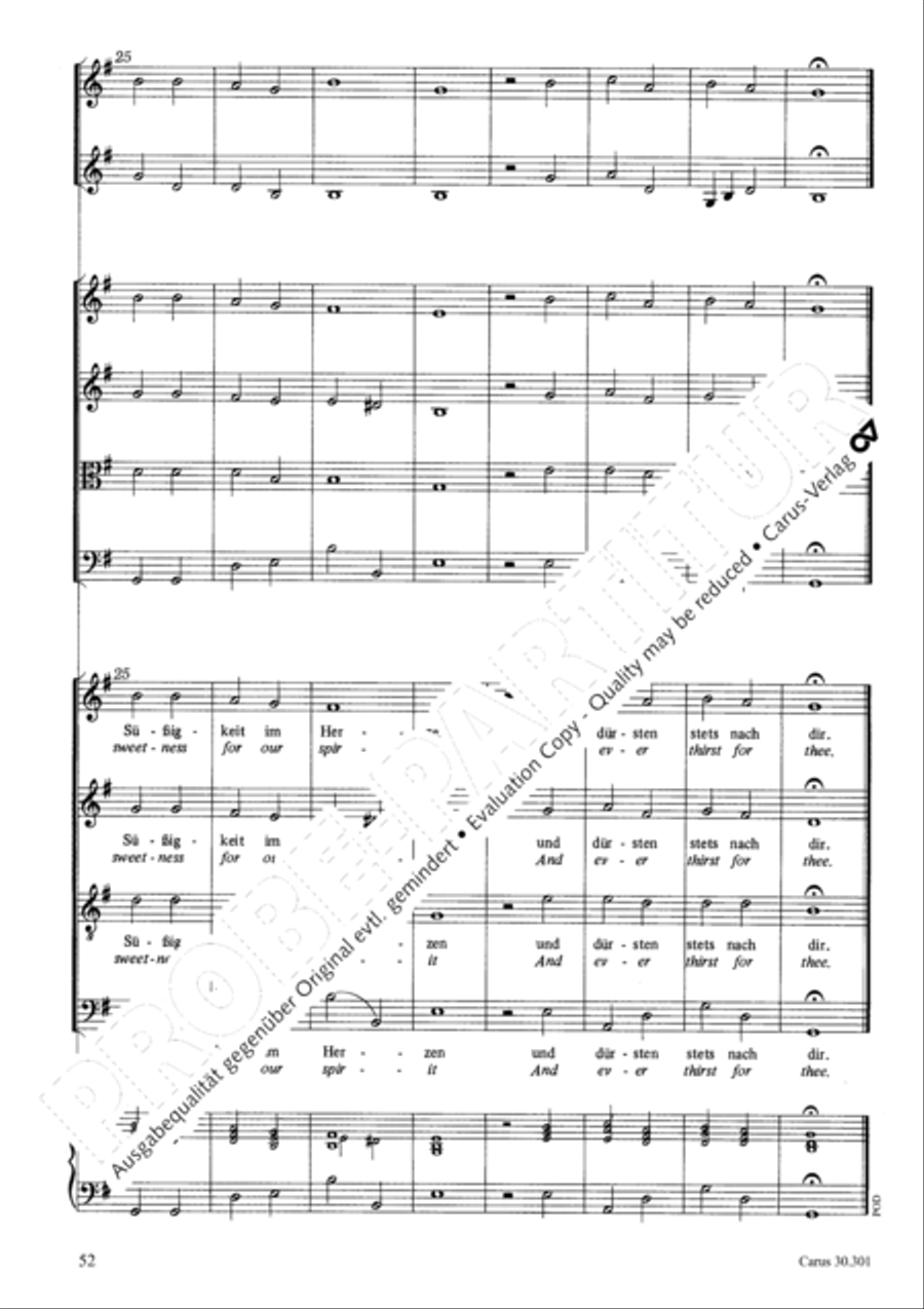 The love God bears us (Die Liebe Gottes ist ausgegossen) 4-Part scores gallery preview page 52