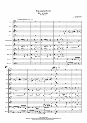Tchaikovsky: Casse-Noisette (Nutcracker Suite) Mvt. IIa Marche (March) - wind dectet