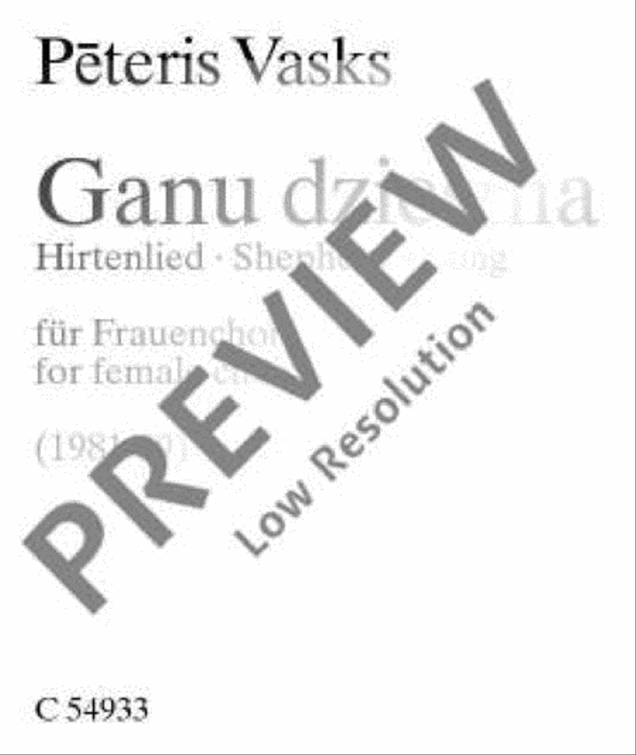 Ganu dziesma Women's Choir scores gallery preview page 2