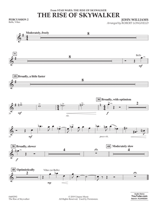 Book cover for The Rise of Skywalker (from The Rise of Skywalker) (arr. Longfield) - Percussion 2
