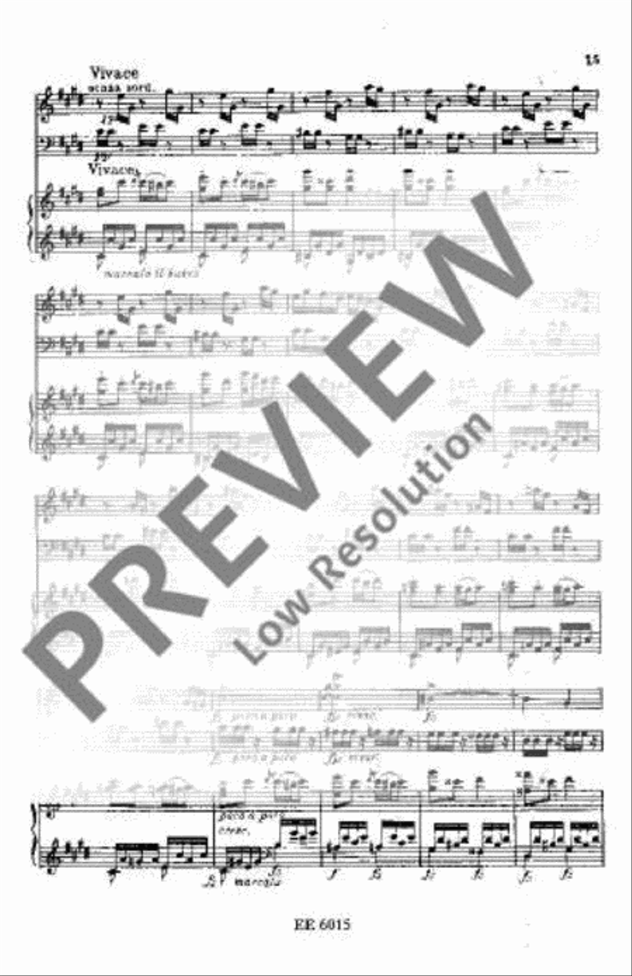 Piano Trio E minor Piano Trio scores gallery preview page 20