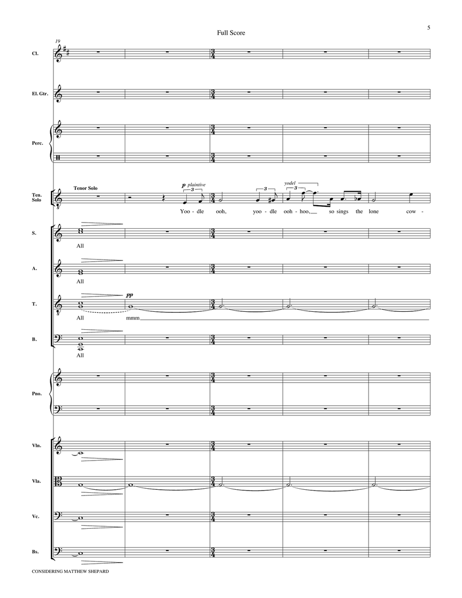 Considering Matthew Shepard - Score Choir scores gallery preview page 5