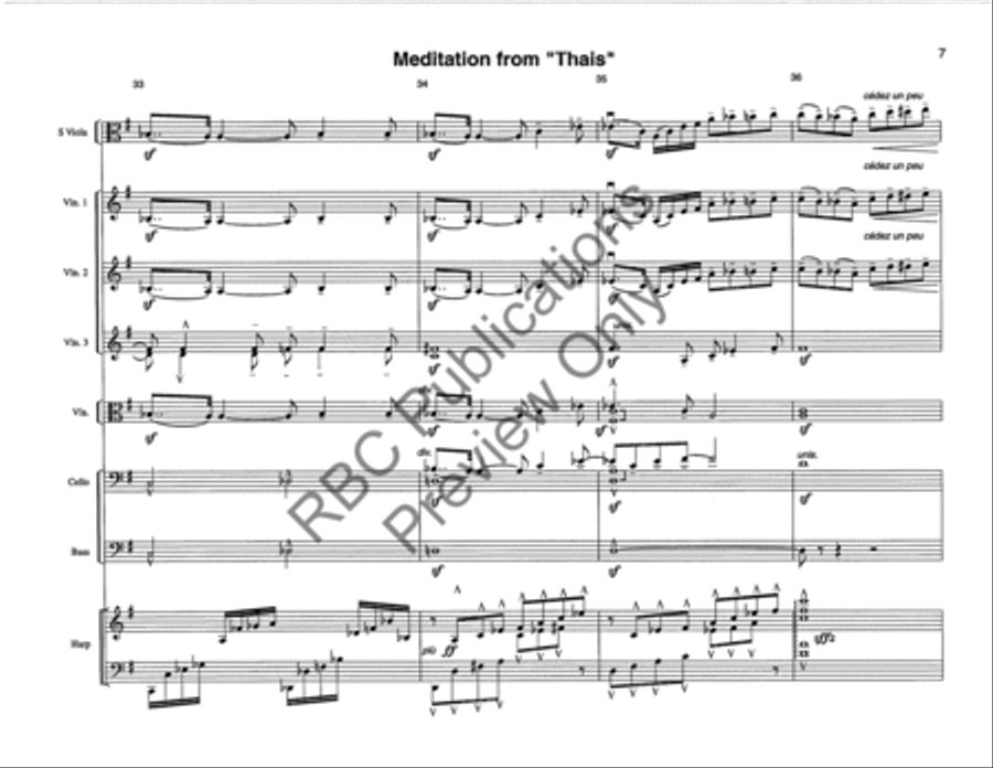 Meditation From Thais Viola W/Orch String Orchestra scores gallery preview page 10