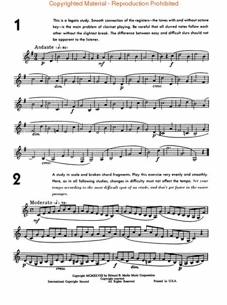 24 Clarinet Studies for Beginners