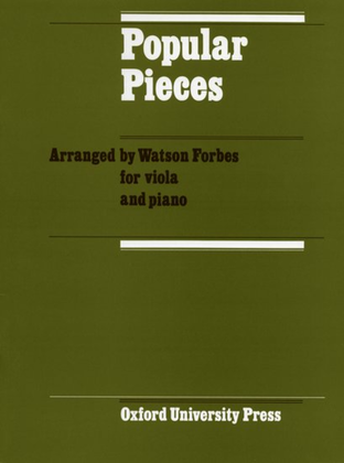 Book cover for Popular Pieces for Viola