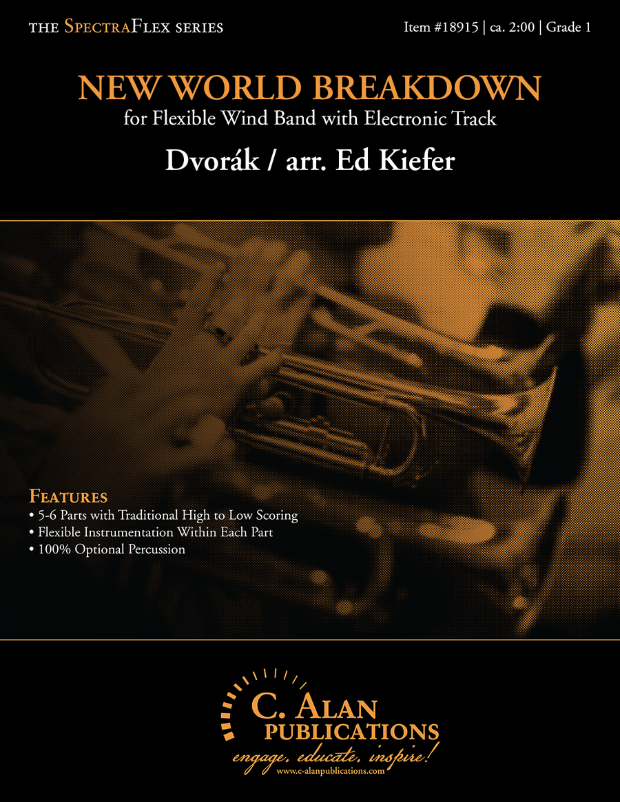 New World Breakdown (5-Part Flex + Track) by Antonin Dvorak Flexible/Adaptable - Sheet Music