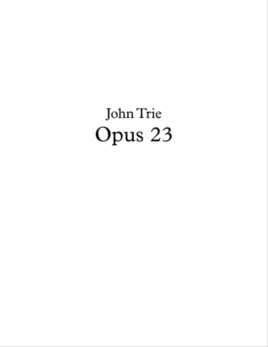 Opus 23 - guitar tablature Classical Guitar scores gallery preview page 1