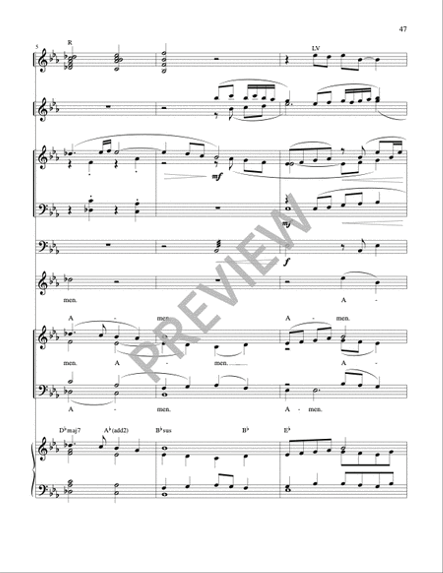 Mass of Wisdom - Full Score 4-Part scores gallery preview page 22