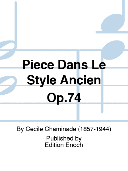 Piece Dans Le Style Ancien Op.74