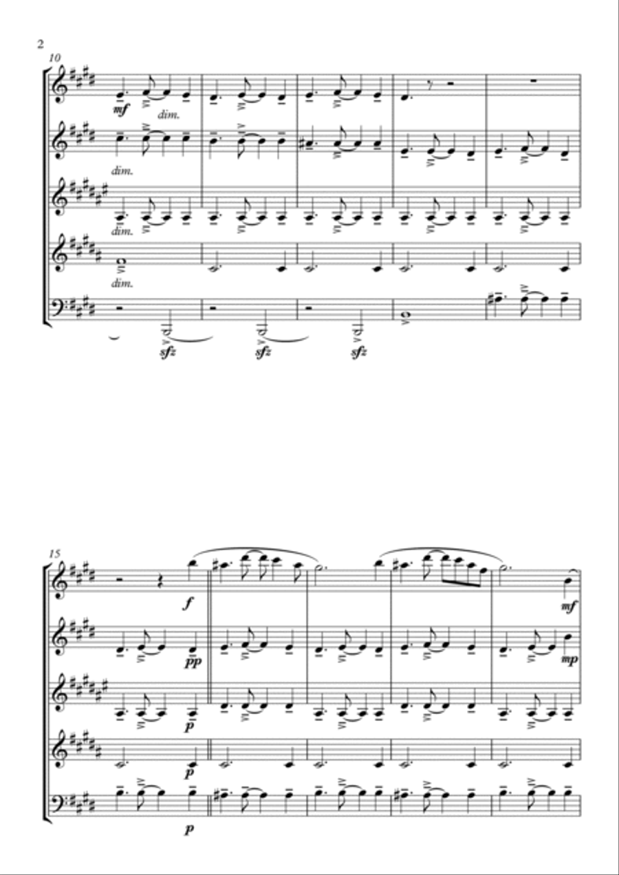 The Legend of Caboclo Woodwind Quintet scores gallery preview page 2