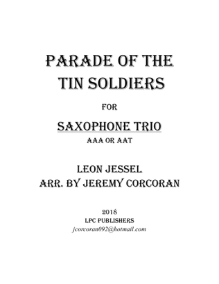 Book cover for Parade of the Tin Soldiers for Three Saxophones (AAA or AAT)
