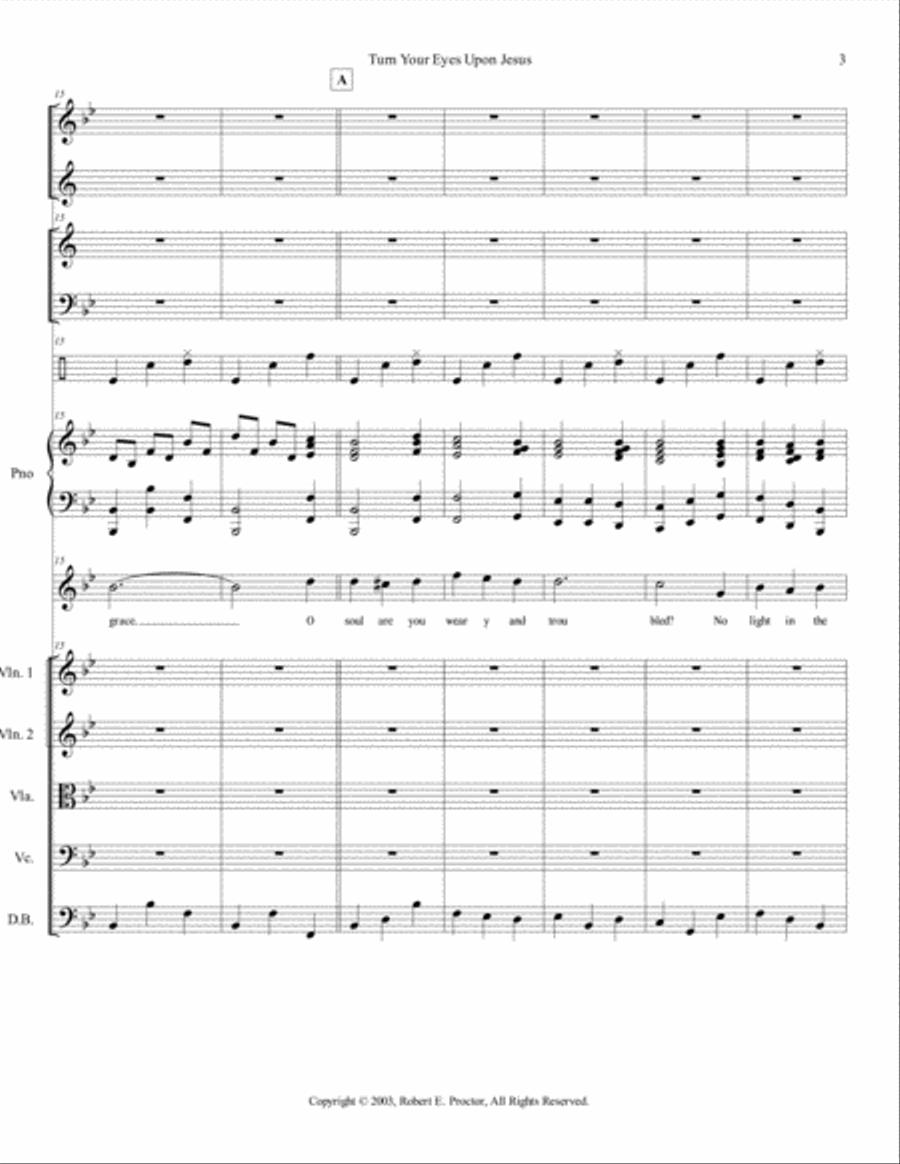Turn Your Eyes Upon Jesus Full Orchestra scores gallery preview page 3