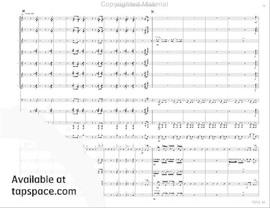 Joaquin on Sunshine Joaquin on Sunshine Percussion Ensemble scores gallery preview page 20