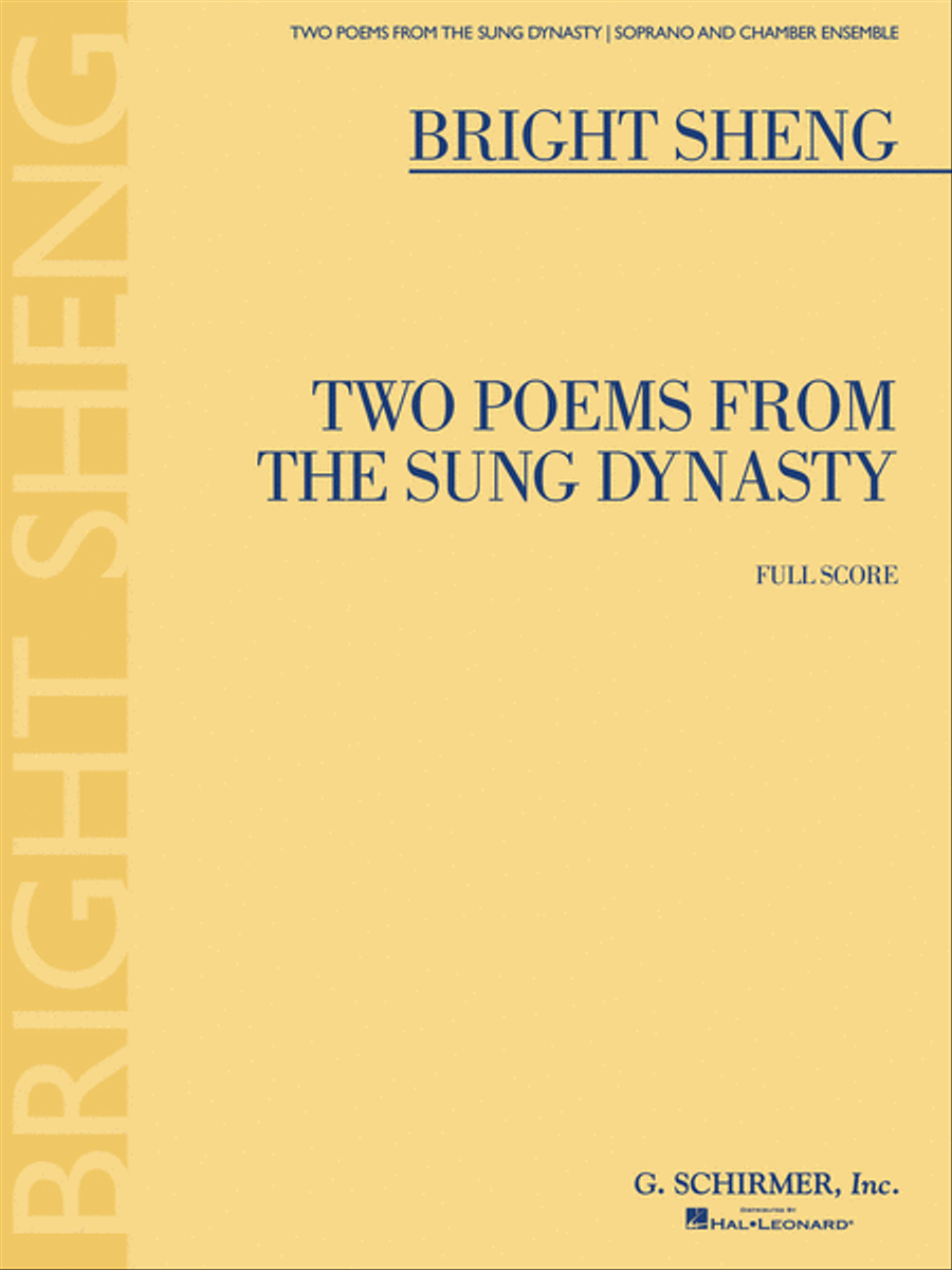 Two Poems from the Sung Dynasty Score scores gallery preview page 1
