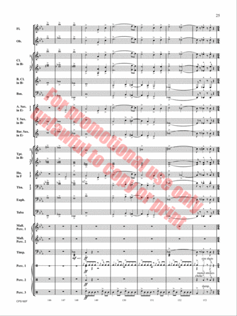 Ghost Run Ghost Run Concert Band scores gallery preview page 26