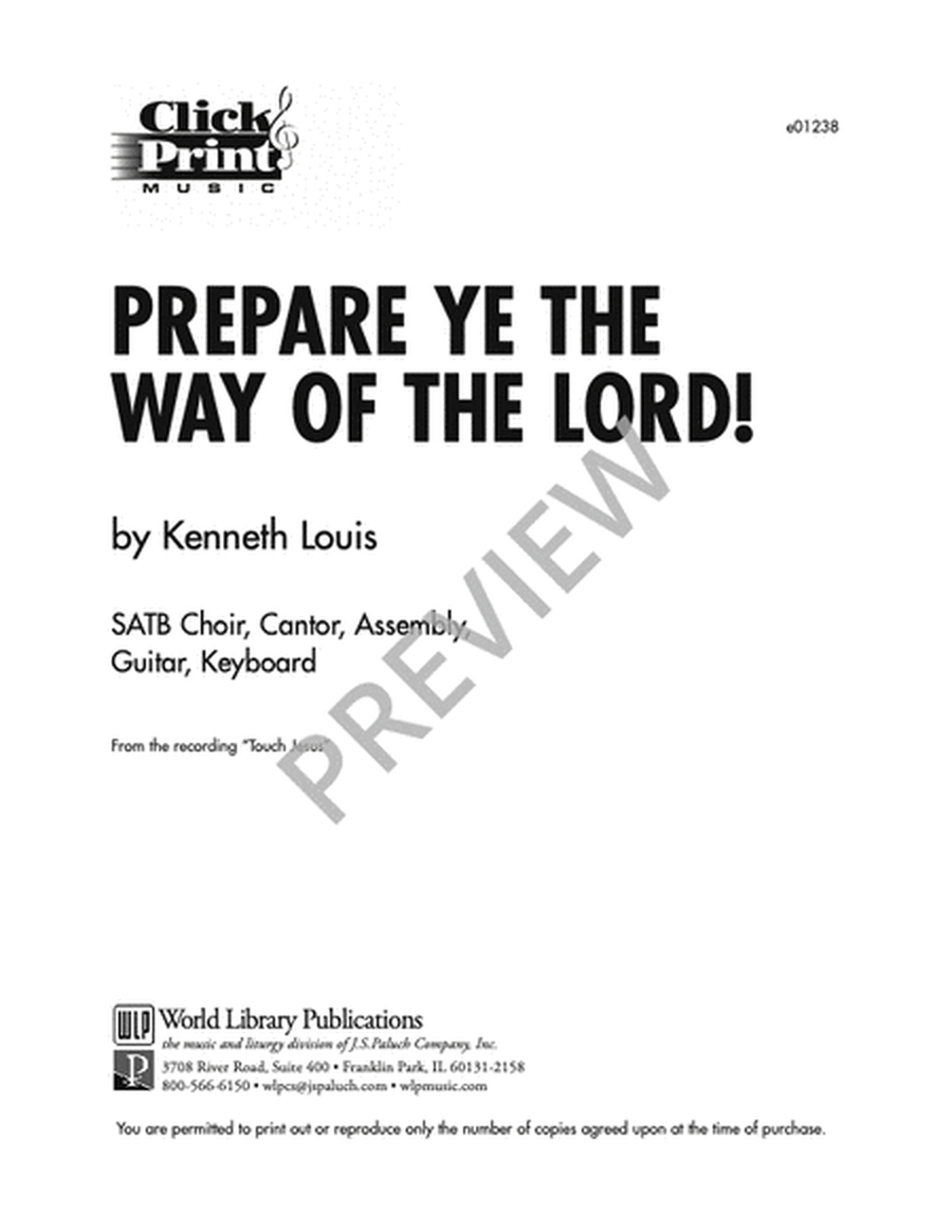 Prepare Ye the Way of the Lord image number null