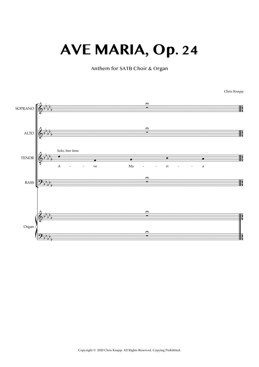 Ave Maria, Op. 24 image number null