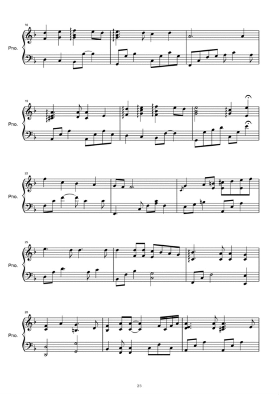 Yesterday Piano Solo scores gallery preview page 2